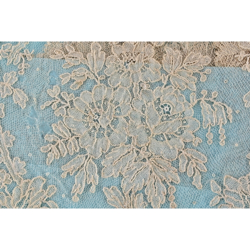 665 - ASSORTED ANTIQUE LACE EMBROIDERIES together with later lace and other ephemera including a Victorian... 