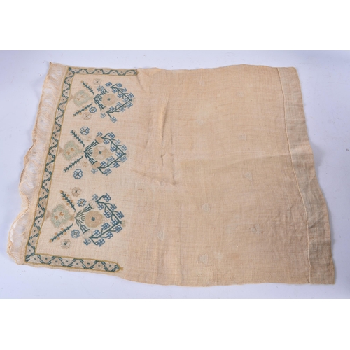 665 - ASSORTED ANTIQUE LACE EMBROIDERIES together with later lace and other ephemera including a Victorian... 