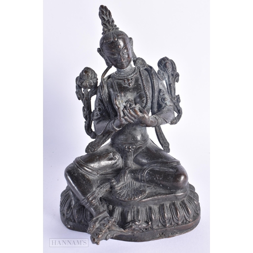 672 - ASSORTED INDIAN, THAI AND CHINESE BRONZES including buddhas. (qty)