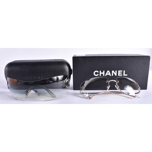 717 - TWO PAIRS OF CHANEL SUNGLASSES. (2)