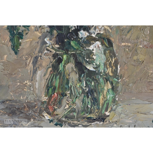 759 - European School (C1950) Oil on board, Still life. 34 cm x 28 cm.