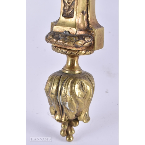 771 - A PAIR OF ANTIQUE FRENCH BRONZE WALL SCONCES. 56 cm x 32 cm.