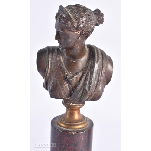 775 - TWO 19TH CENTURY GRAND TOUR BRONZES. Largest 17 cm high. (2)