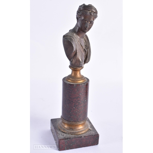 775 - TWO 19TH CENTURY GRAND TOUR BRONZES. Largest 17 cm high. (2)