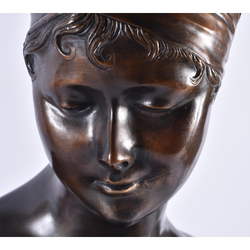 88 - BRONZE BUST OF MADAME RECAMIER, AFTER CHINARD, 19TH/20TH CENTURY after Joseph Chinard (1755-1813). 5... 