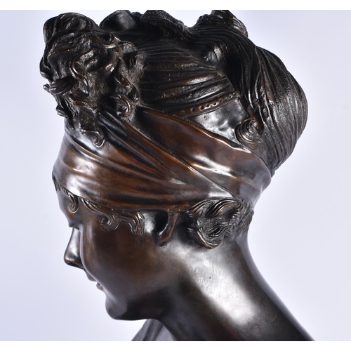 88 - BRONZE BUST OF MADAME RECAMIER, AFTER CHINARD, 19TH/20TH CENTURY after Joseph Chinard (1755-1813). 5... 