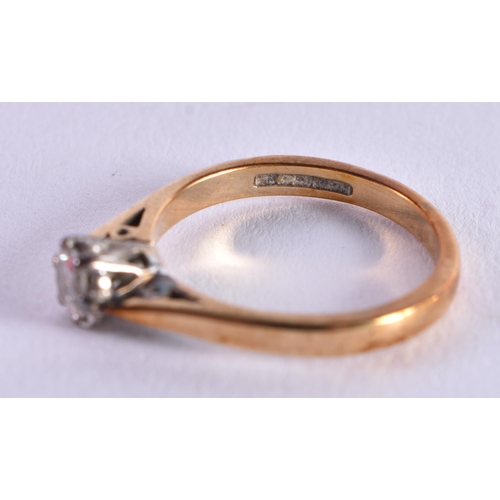 1076 - TWO 9CT GOLD RINGS. 4.2 grams. M. (2)