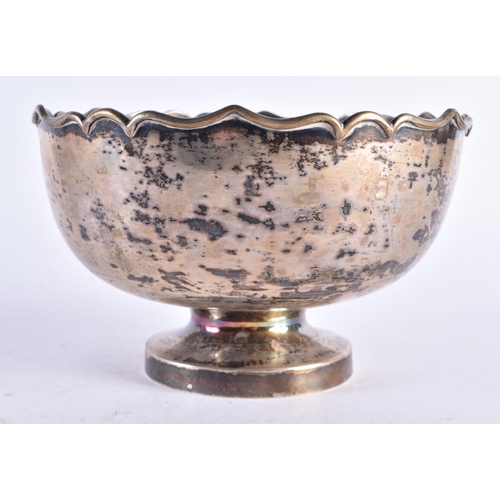 1372 - A LATE 19TH CENTURY CHINESE EXPORT SILVER BOWL. 438 grams. 10.5 cm x 17 cm.