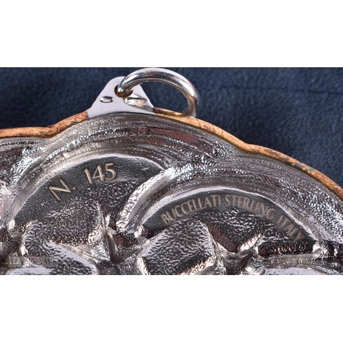 1810 - A SILVER BUCCELLATI CHRISTMAS ORNAMENT. 99 grams. 8 cm wide.