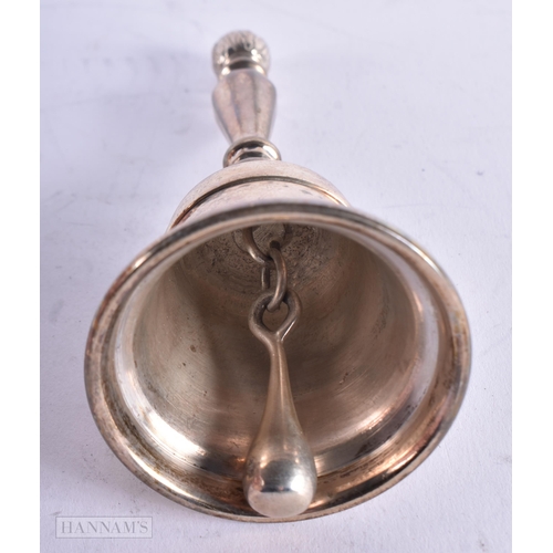 1812 - A SILVER BELL. 152 grams. 12 cm high.