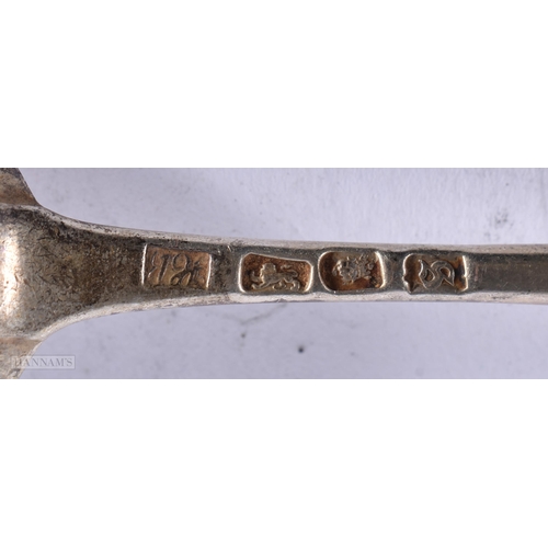 1814 - AN 18TH CENTURY ENGLISH SILVER SPOON. 74 grams. 22 cm long.