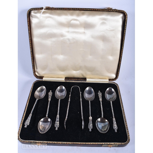 1964 - A SET OF SILVER SPOONS. Birmingham 1910. 67 grams. 11 cm long.