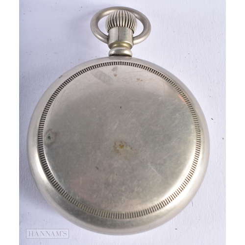 1992 - Vintage Waltham Railway Pocket Watch Hand-Wind Working. 5.75 cm wide.