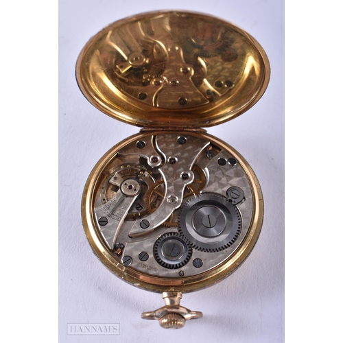 2885 - Vintage Rolled Gold Open Face Pocket Watch.  Movement - Hand-Wind.  WORKING  Running.  Dimensions -... 