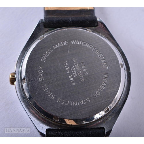 2890 - Mens Vintage Swiss Emperor Silver Dial Watch Movement - Automatic WORKING  Running.  Case Diameter ... 