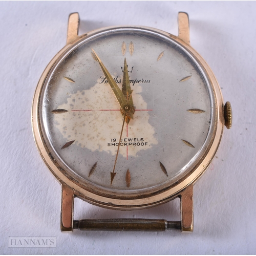 2892 - Mens Vintage Smiths Imperial Gold Plated Watch Movement - Hand-Wind WORKING - Running Case Diameter ... 