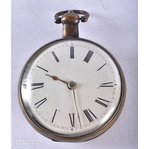 2900 - Antique Verge Fusee Pocket Watch Movement - Key-Wind.  Not working.  Dimensions - 60mm x 48mm