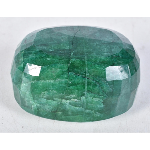 3058 - A Chinese carved faceted Malachite boulder 5 x 9 cm.