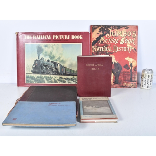 3084 - A collection of books together with a diary of a tour of South Africa 1951-1952, 33 x 45cm .(6).