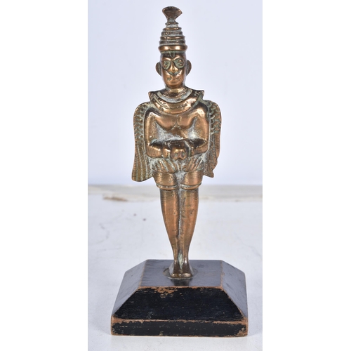 3096 - A Indian Bronze Hanuman together with a collection of Southeast Asian bronze musician figures and da... 