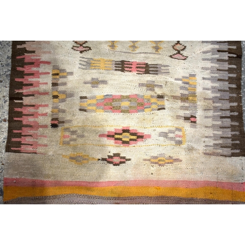 3260 - A pair of flat weave Kilim runners 190 x 77cm (2)