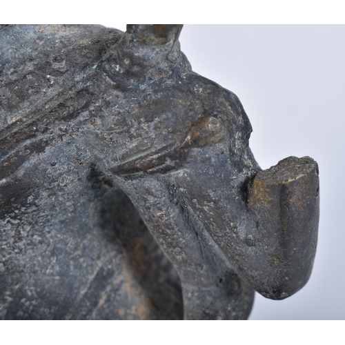 3372 - An early bronze Ganeesha statue 12cm.