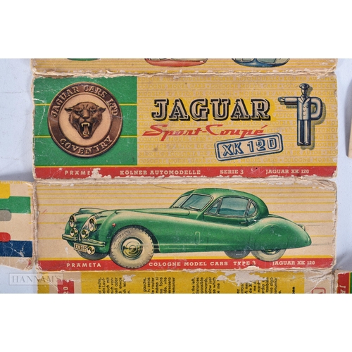 3637 - A Boxed Prameta model Jaguar Sport Coupe model 15cm .