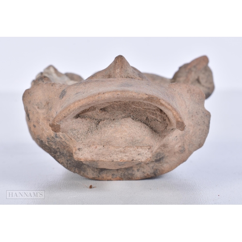 3644 - A Pre Colombian stoneware Votive , bust of a deity 10cm