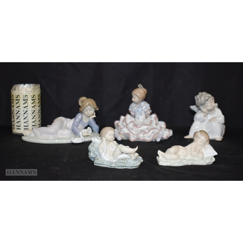 3648 - A collection of Lladro figurines 18cm (5).