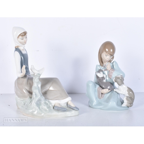 3653 - A collection of Lladro figurines 18cm (6).