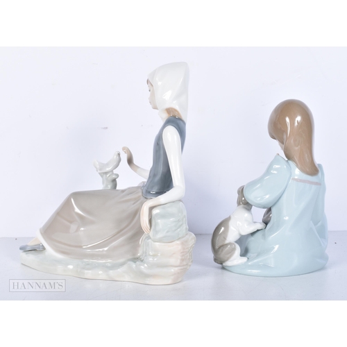 3653 - A collection of Lladro figurines 18cm (6).