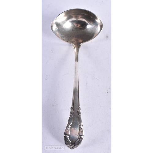 3983 - A Danish Silver Ladle by Georg Jensen. Stamped Georg Jensen Denmark Sterling. 18cm x 7.1cm, weight 6... 