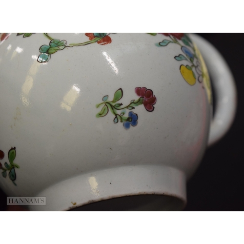 245 - TWO 18TH CENTURY WORCESTER PORCELAIN TEAPOTS AND COVERS together with a Liverpool teapot. Largest 18... 