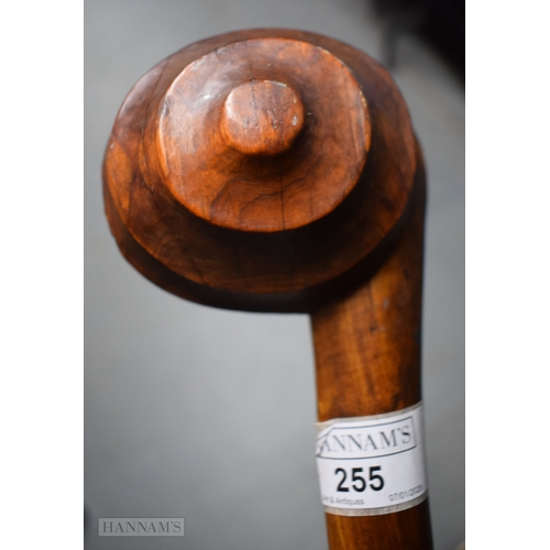 255 - AN UNUSUAL 19TH CENTURY TRIBAL CARVED WOOD THROWING CLUB possibly Chinese Huanghuali wood. 65 cm lon... 