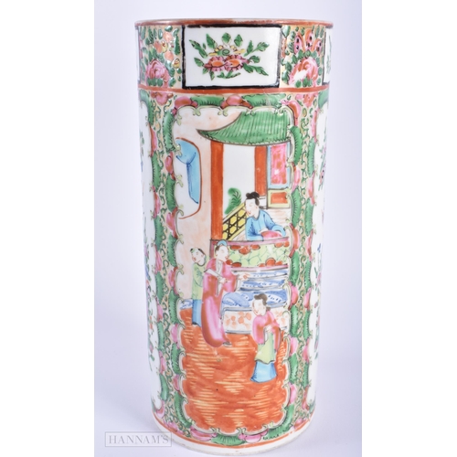 246 - A LARGE 19TH CENTURY CHINESE CANTON FAMILLE ROSE VASE Qing, together with a similar bowl. Largest 25... 