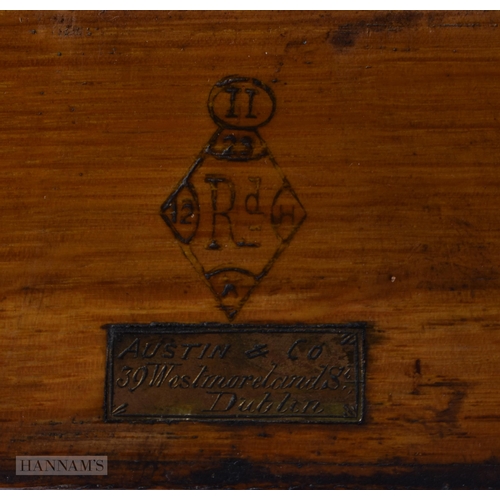 334 - A LOVELY LATE VICTORIAN CARVED OAK GAMING COMPENDIUM signed to interior Austin & Co Dublin, with mul... 