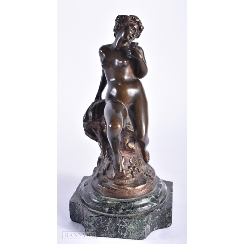 354 - French School (C1890) H Capy, Bronze, Nude female. 20 cm high.