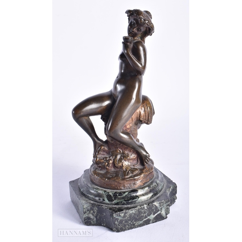 354 - French School (C1890) H Capy, Bronze, Nude female. 20 cm high.