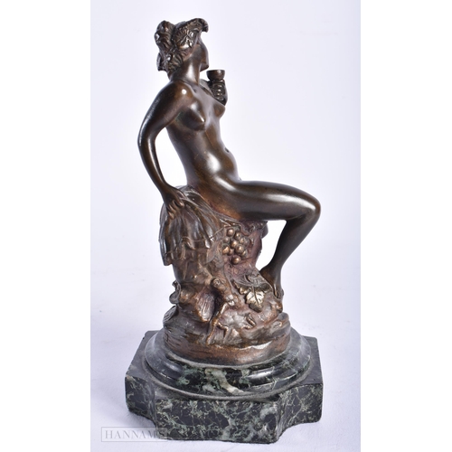 354 - French School (C1890) H Capy, Bronze, Nude female. 20 cm high.