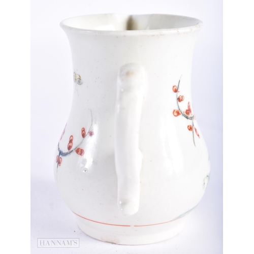 383 - A FINE MID 18TH CENTURY WORCESTER PORCELAIN SPARROW BEAK JUG C1755 painted with kakiemon landscapes.... 