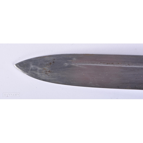 412 - TWO 19TH CENTURY TIBETAN SILVER MOUNTED DAGGERS. Largest 36 cm long. (2)  We do not offer in-house s... 