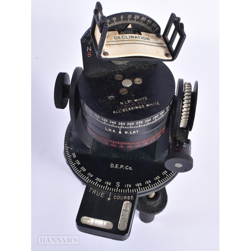 49 - A BOXED MILITARY CANADA ASTRO MK II COMPASS. 24 cm high.