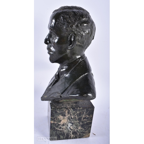 540 - L Valsey (C1900) Bronze, Sculpture of a male. 36 cm high.