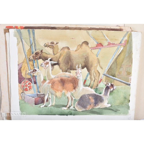 610 - A COLLECTION OF ENGLISH WATERCOLOURS by E Dick. Largest 52 cm x 38cm. (qty)