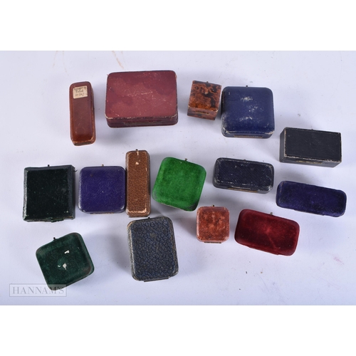 646 - ASSORTED JEWELLERY BOXES. (qty)