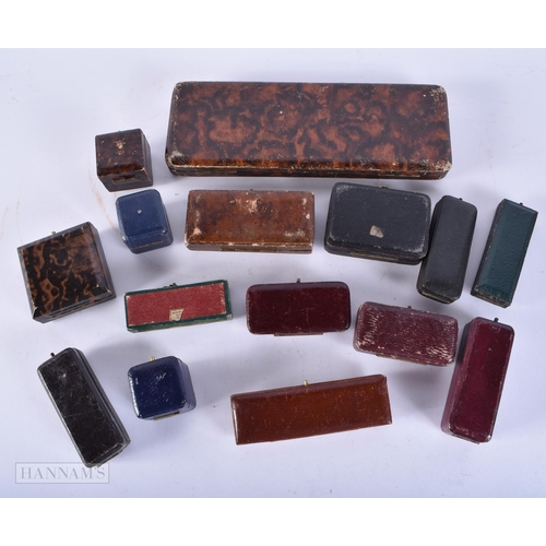 654 - ASSORTED JEWELLERY BOXES. (qty)