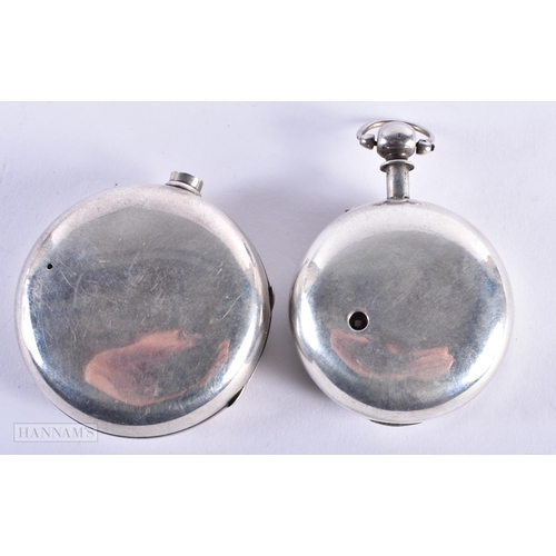 1273 - AN ANTIQUE SILVER POCKET WATCH. Not running. 134.2 grams overall. London 1864. 5.25 cm diameter.