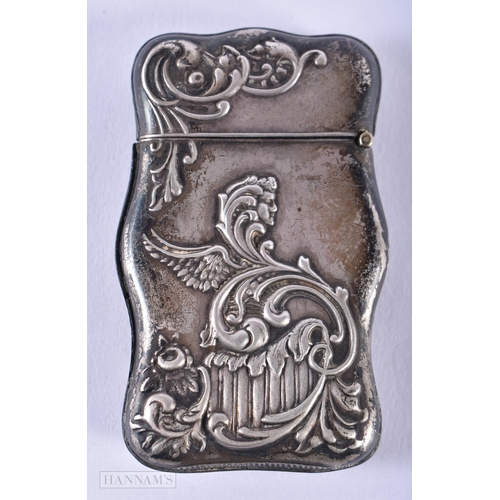 1278 - A SILVER VESTA CASE. 24.7 grams. 6.75 cm x 4 cm.