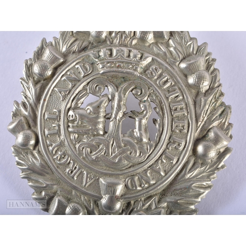 1284 - TWO MILITARY BADGES. 36 grams. Largest 8 cm x 6 cm. (2)