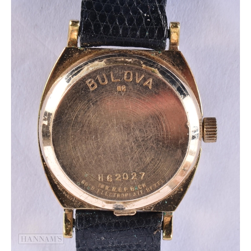 1292 - A BULOVA ACCUTRON WRIST WATCH. Not running. 2.5 cm wide inc crown.